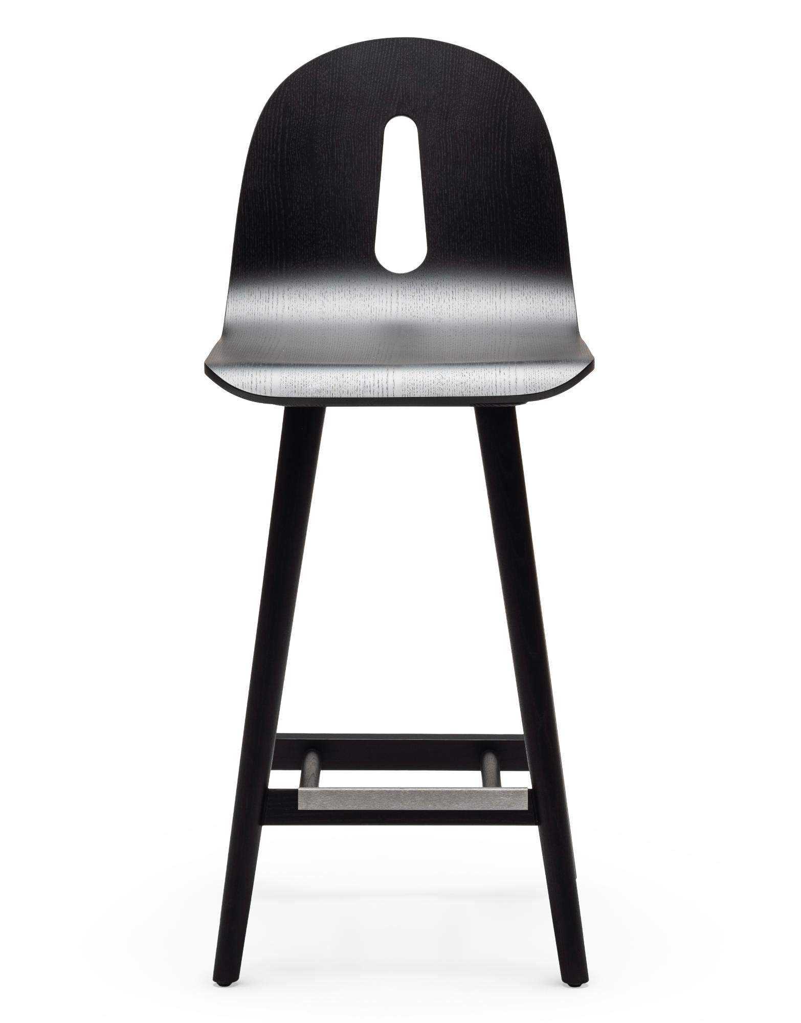 Tabouret de Bar Gotham Woody SG-65 Frêne Noir