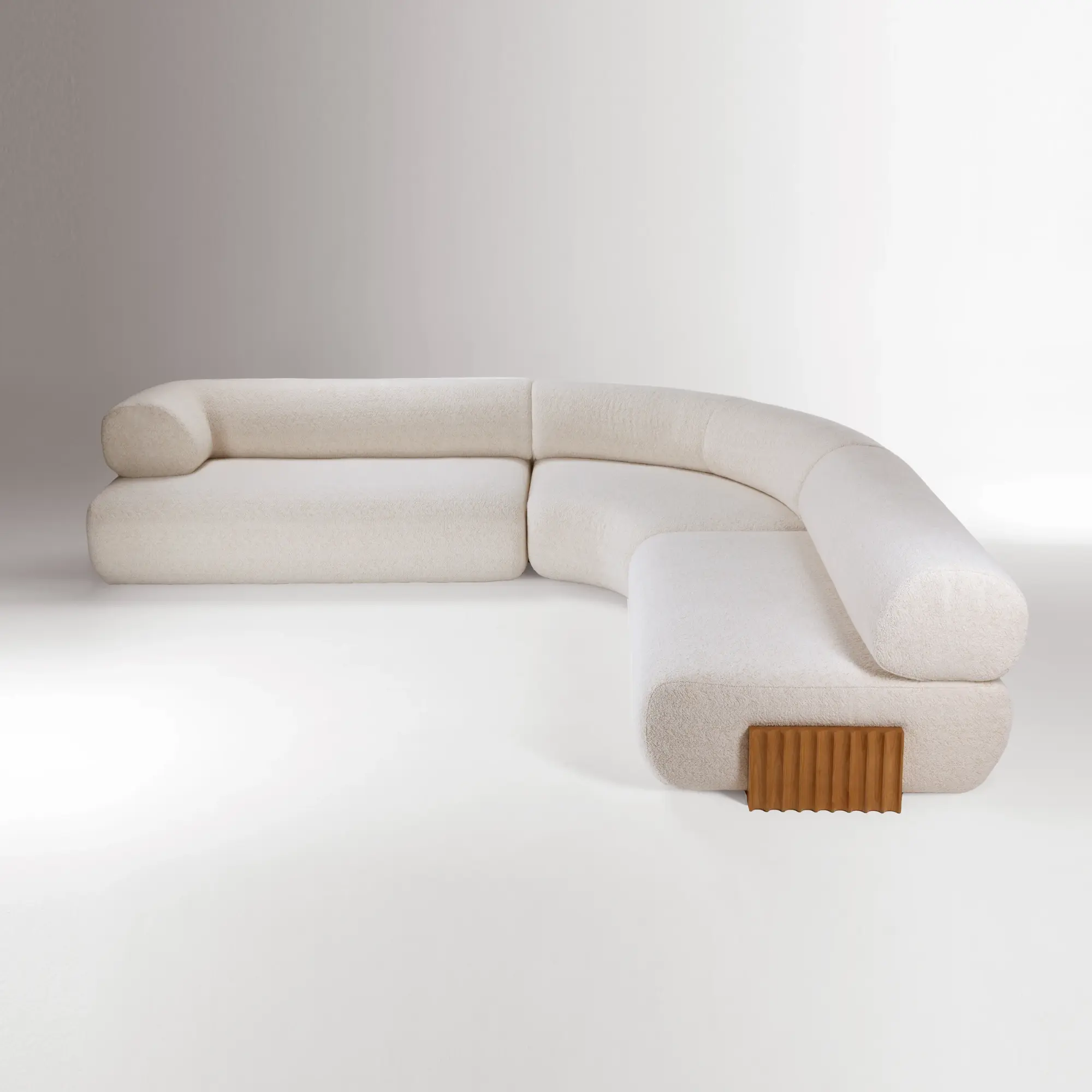 Canapé modulable Carmel en bois