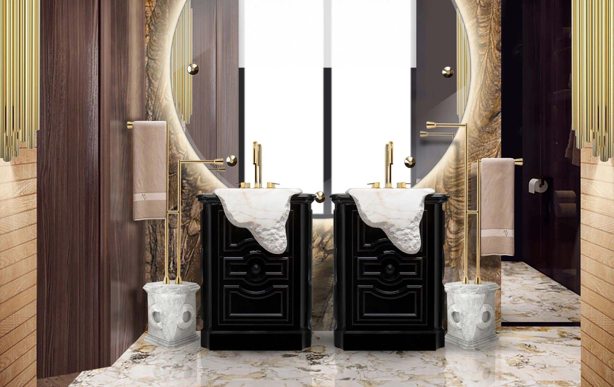 Lavabo Sur Colonne Stonehaven