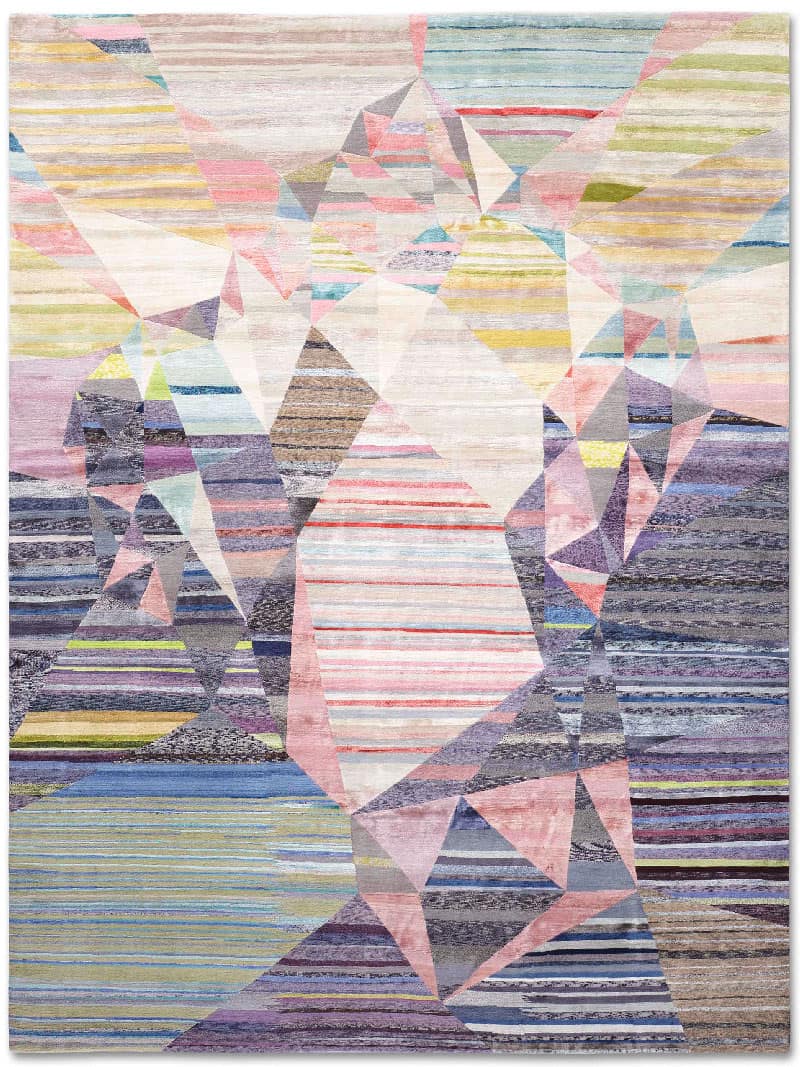 Tapis noué main Cœur Luxe