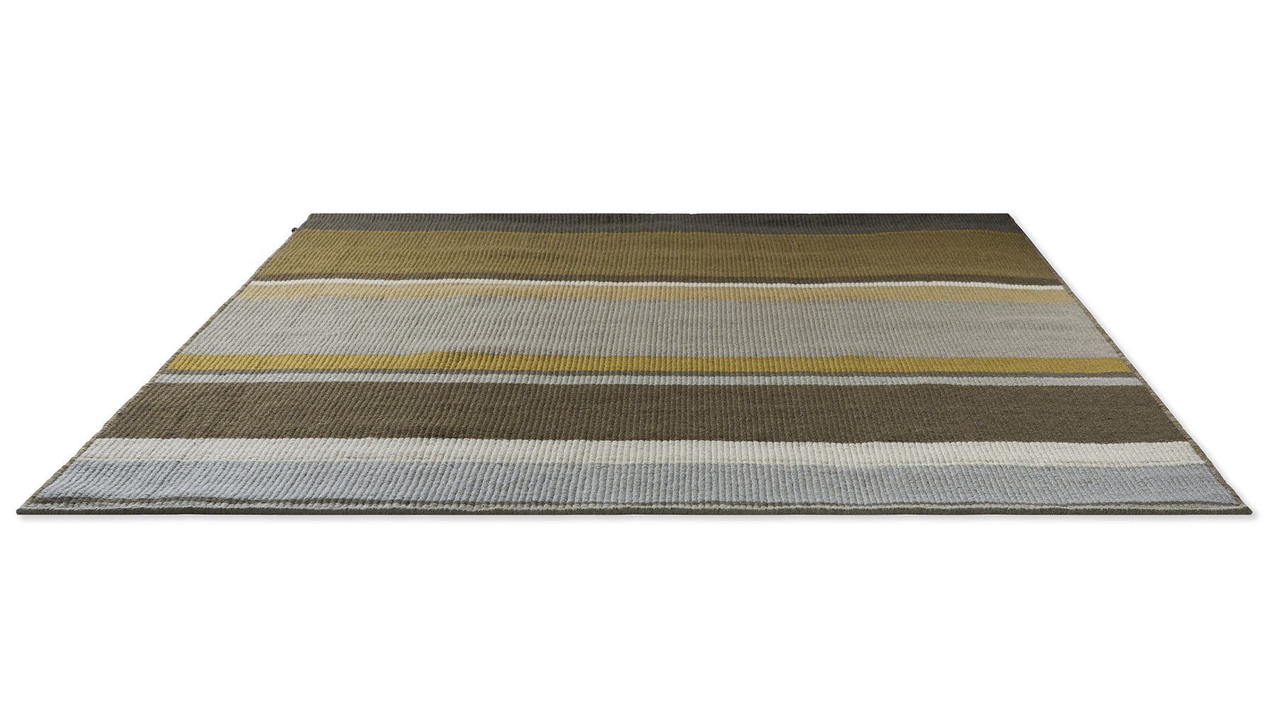 Tapis plat tissé Artisan Stack Ocre