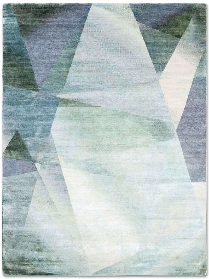 Tapis noué main de luxe Crystal