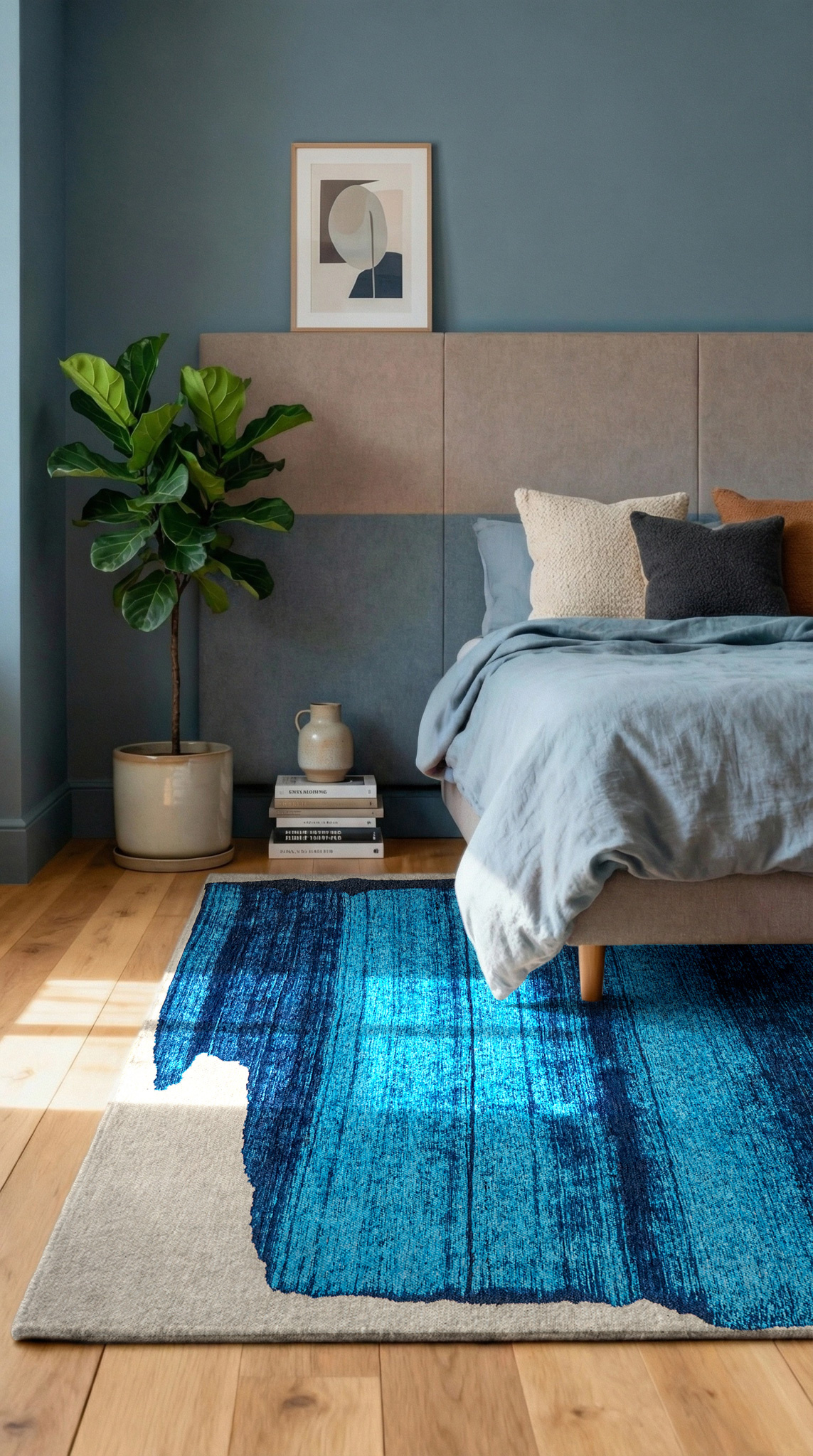 Tapis Brush Diva Blue | Taille: 140 × 200 cm