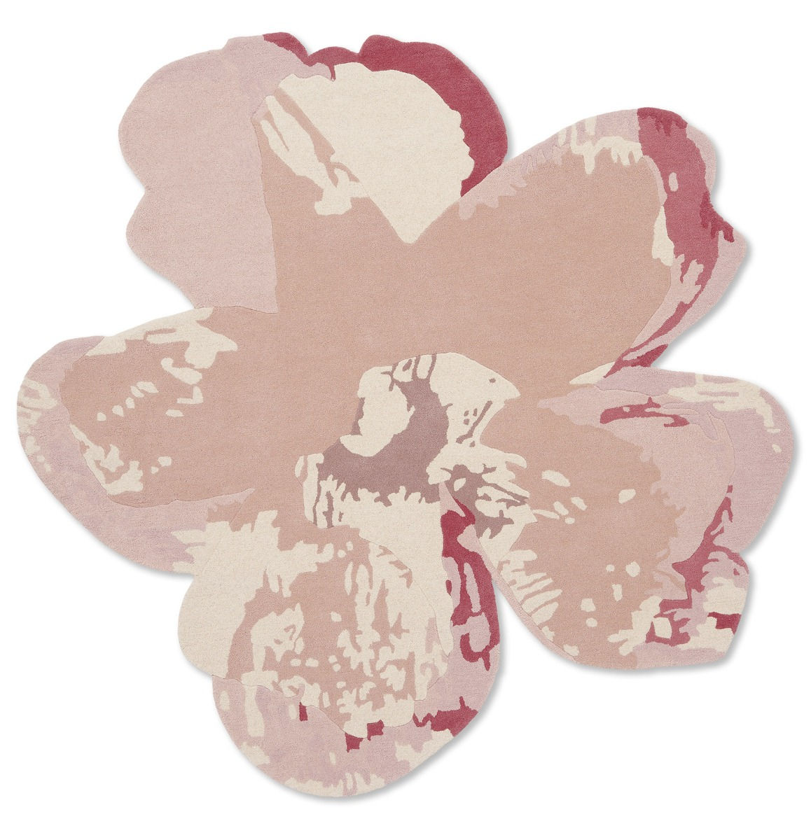 Tapis en forme Magnolia Rose Clair