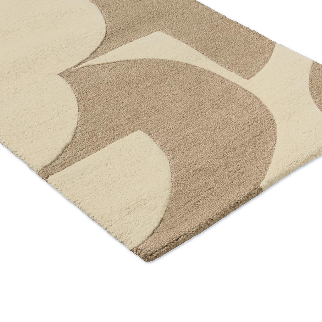 Prism Flower Mushroom / Ecru Tapis