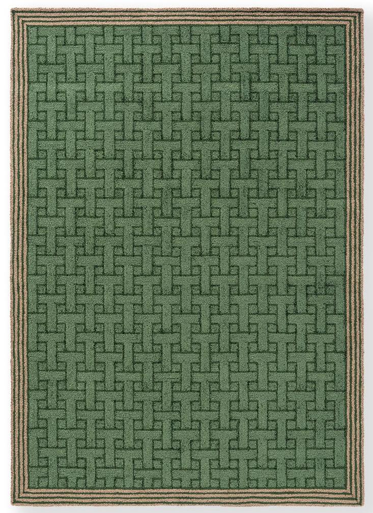 Tapis d’extérieur TB T Monogramme Jade Vert