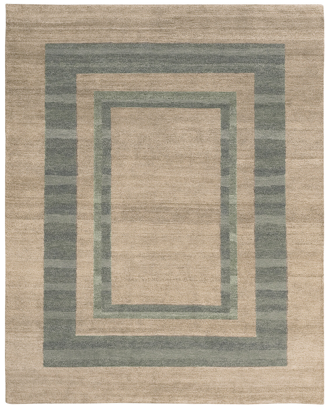 Tapis Mauro Triple Bordure Verte | Taille: 300 x 400 cm