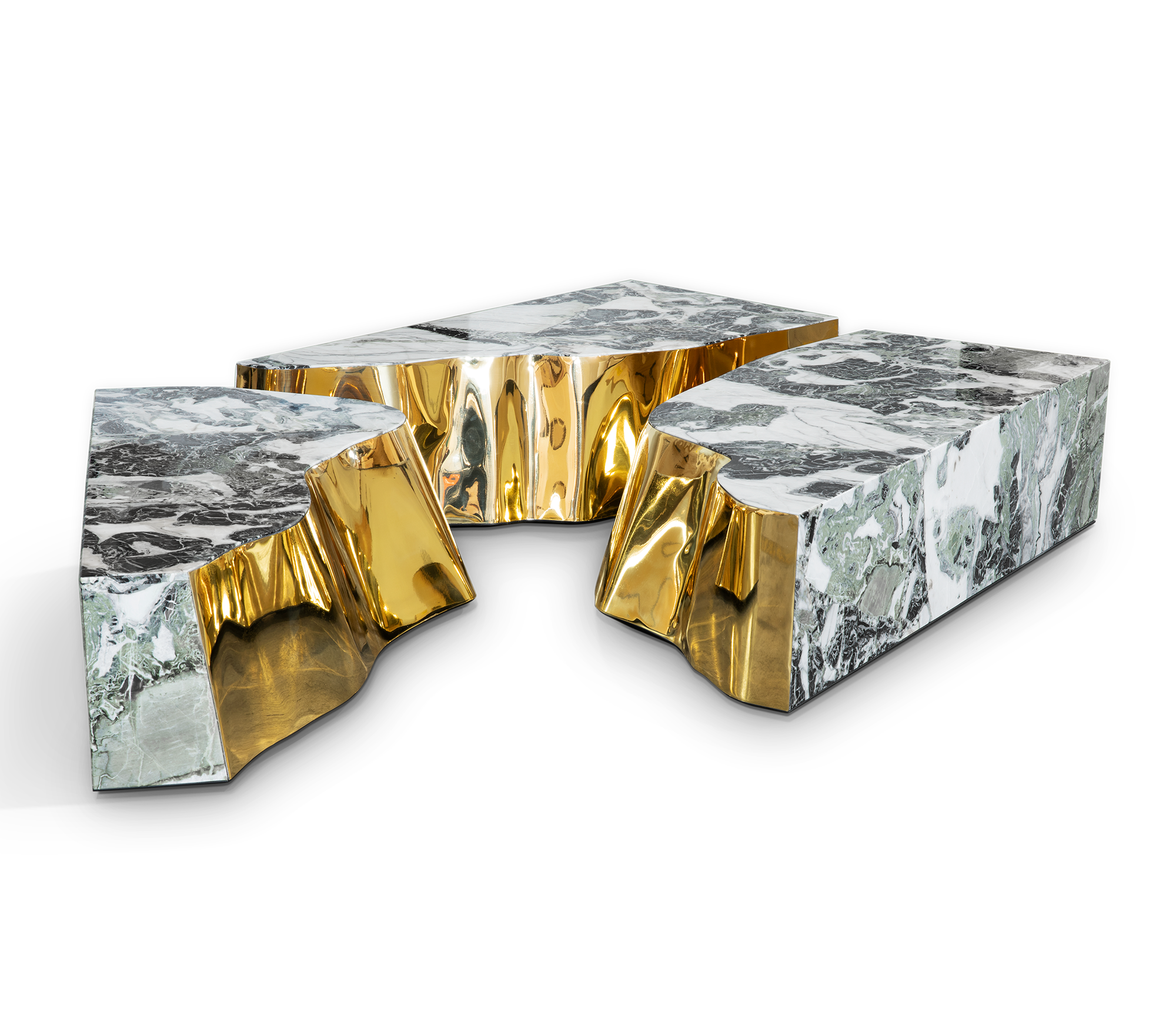 Table Basse en Marbre Fissure
