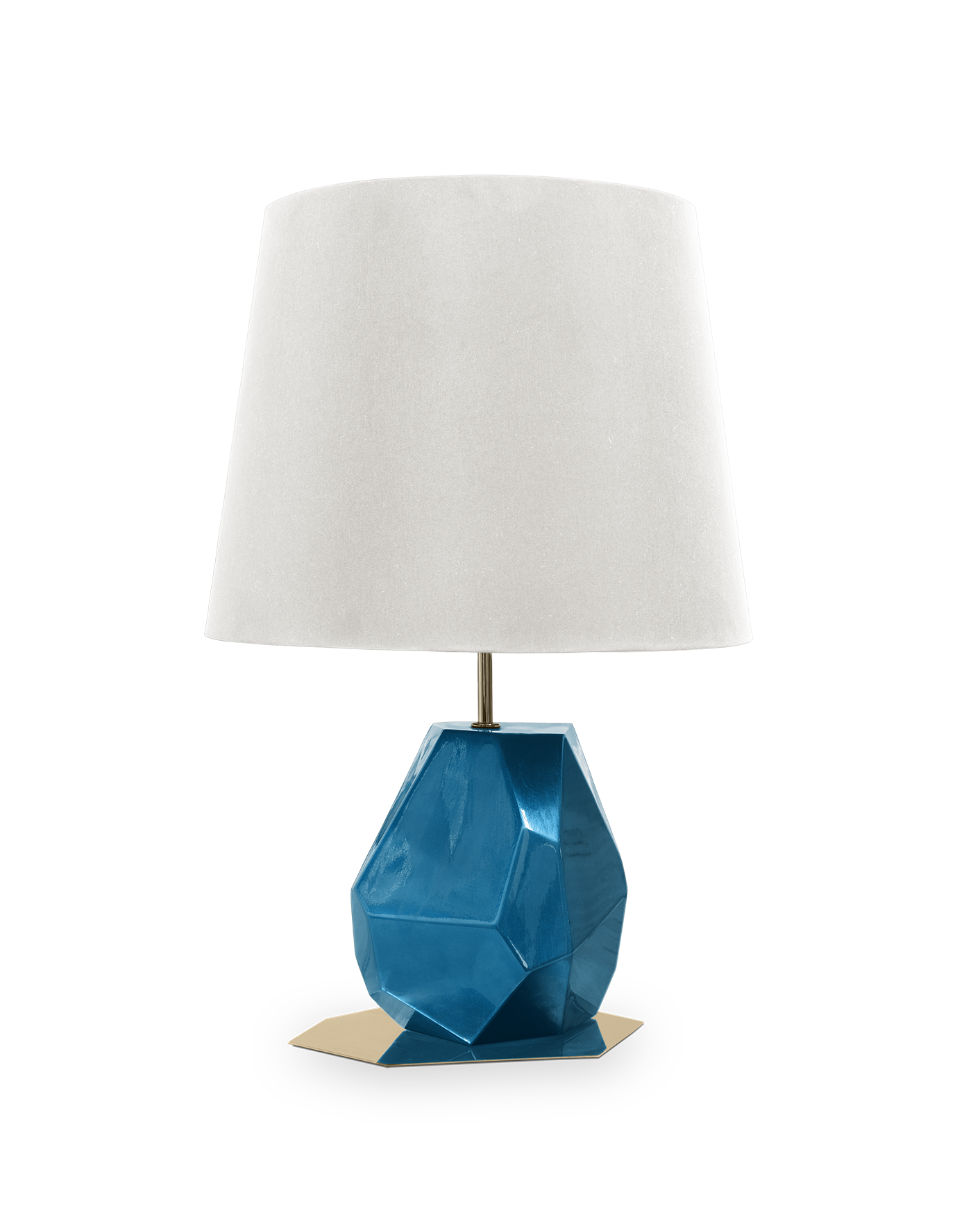 Petite Lampe de Table Bleue Essence