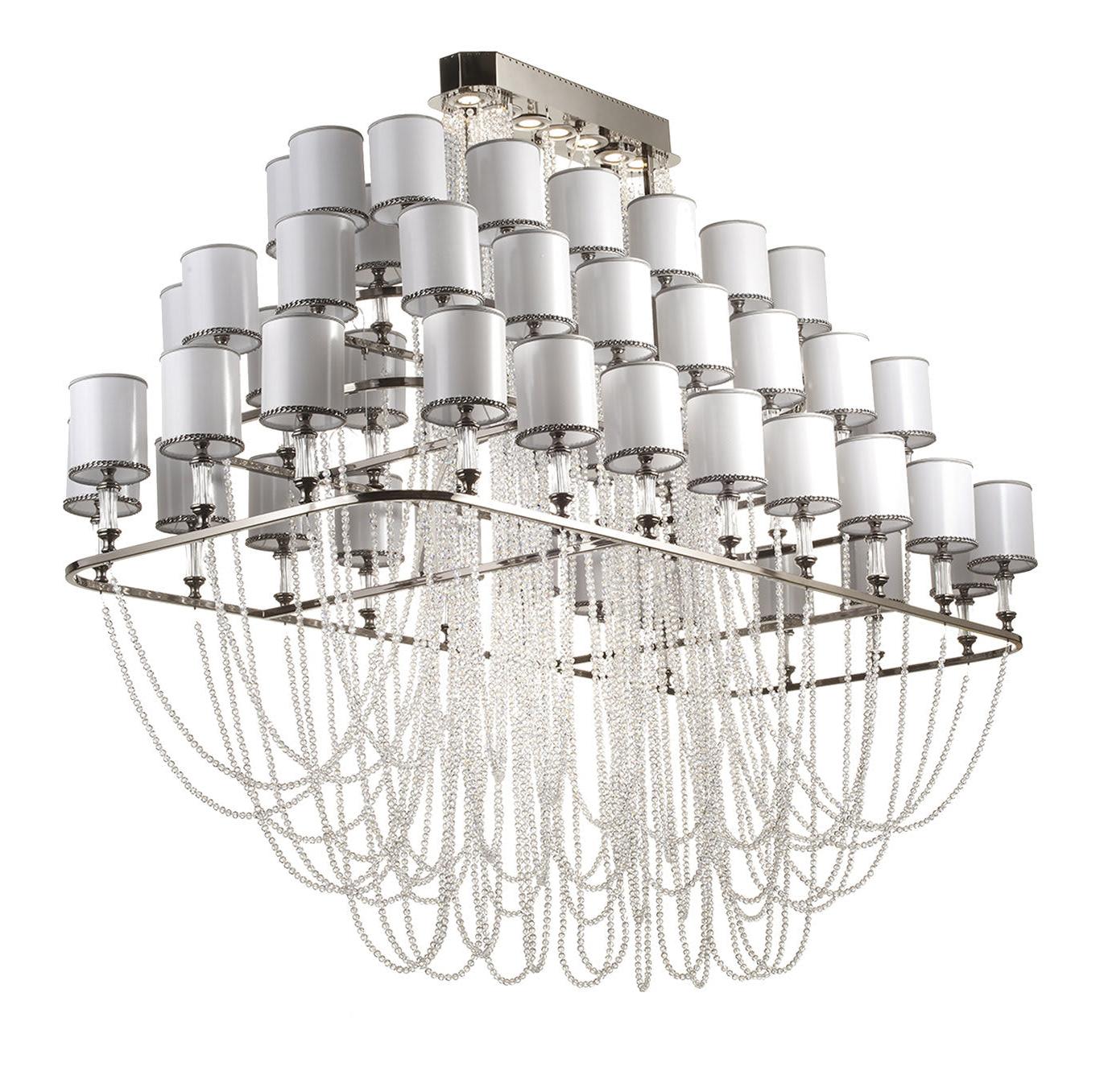Lustre Rectangulaire aux Cristaux Asfour
