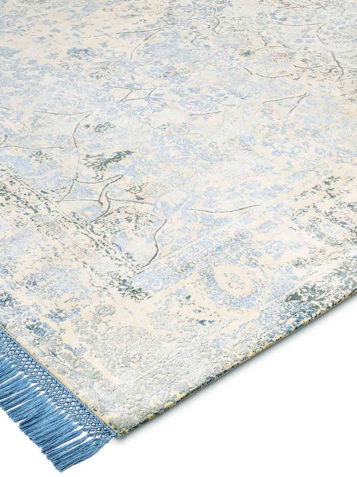 Tapis de luxe Bleu Clair