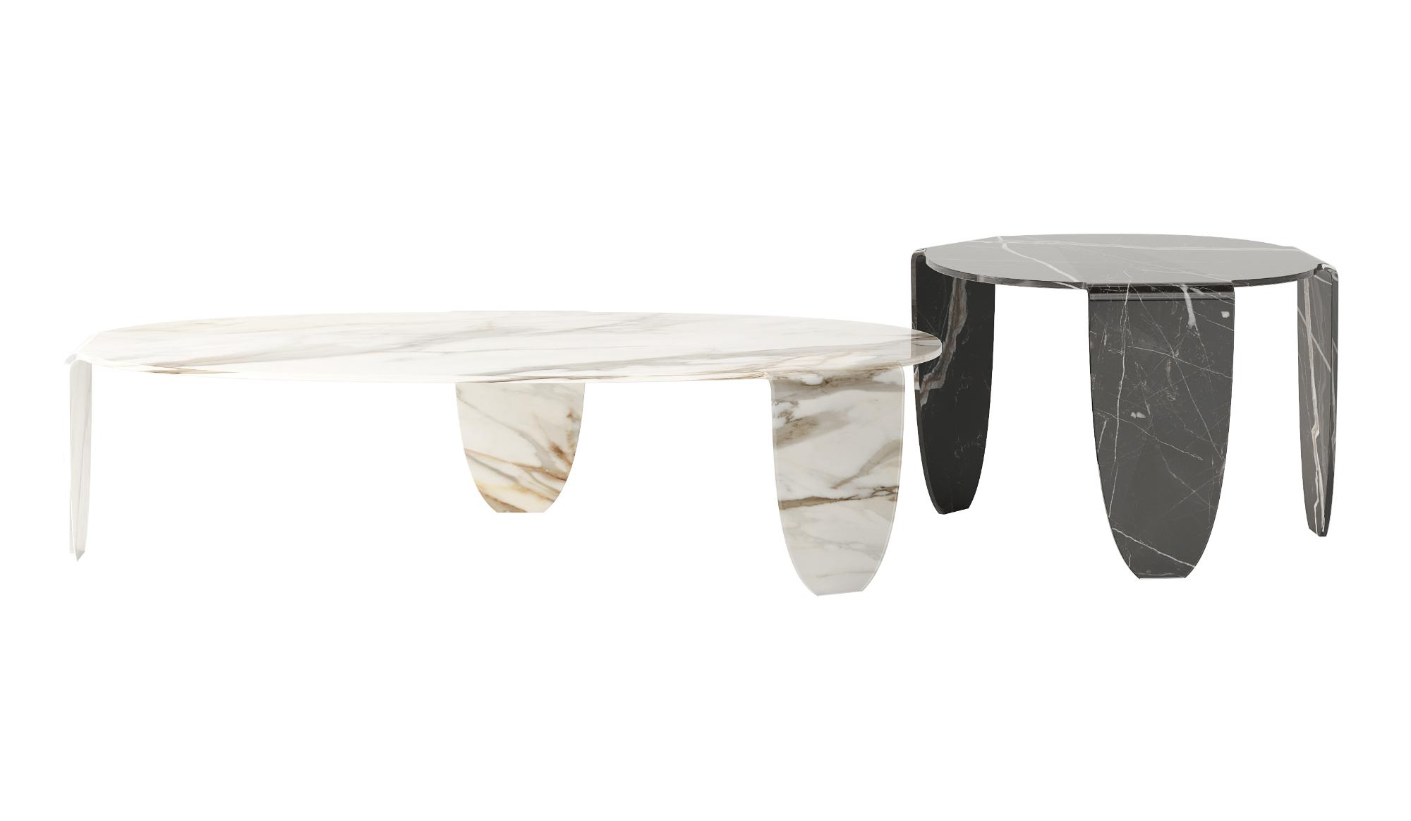 Table basse Arturo en verre artistique
