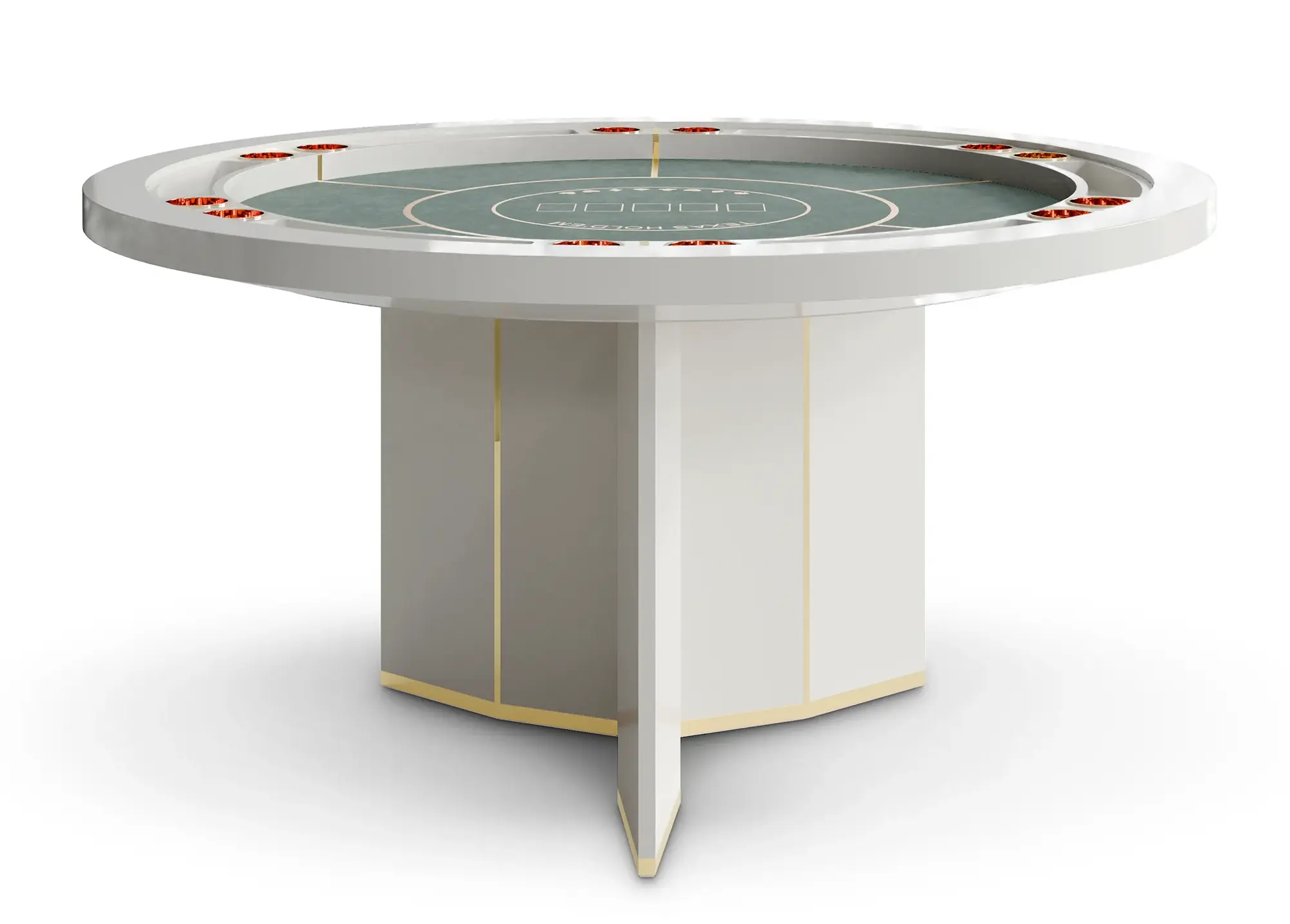 Table de Poker Elite Blanche