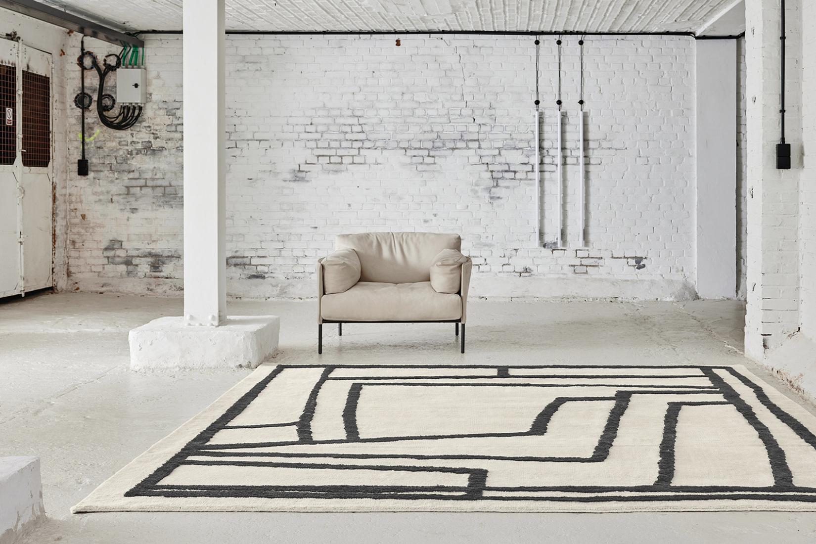Tapis Cocoon 3 écru | Taille: 200 x 300 cm