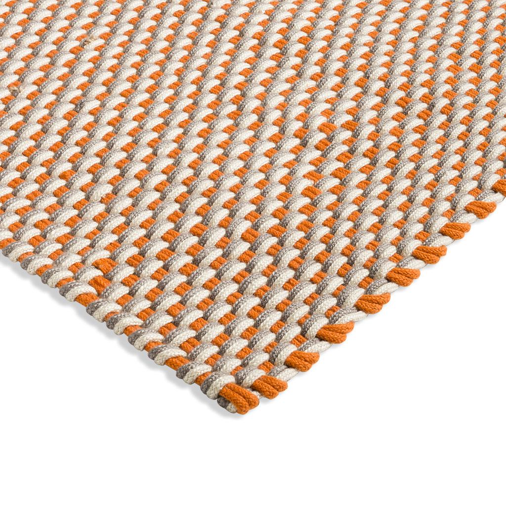 Tapis d’extérieur Dentelle Tricolore Blanc/Sable/Mangue