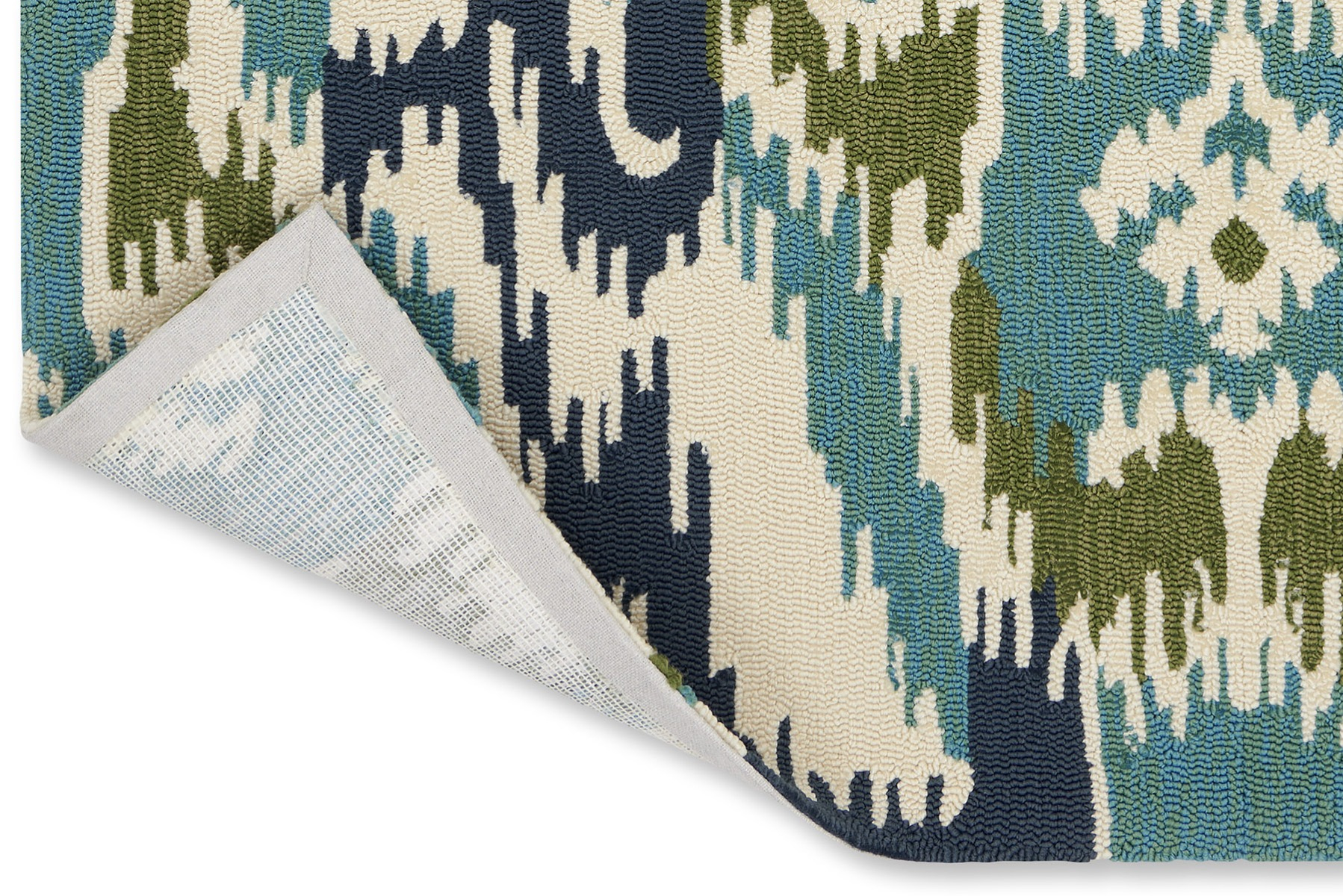 Tapis d’extérieur Ixora Émeraude / Palmier / Chartreuse