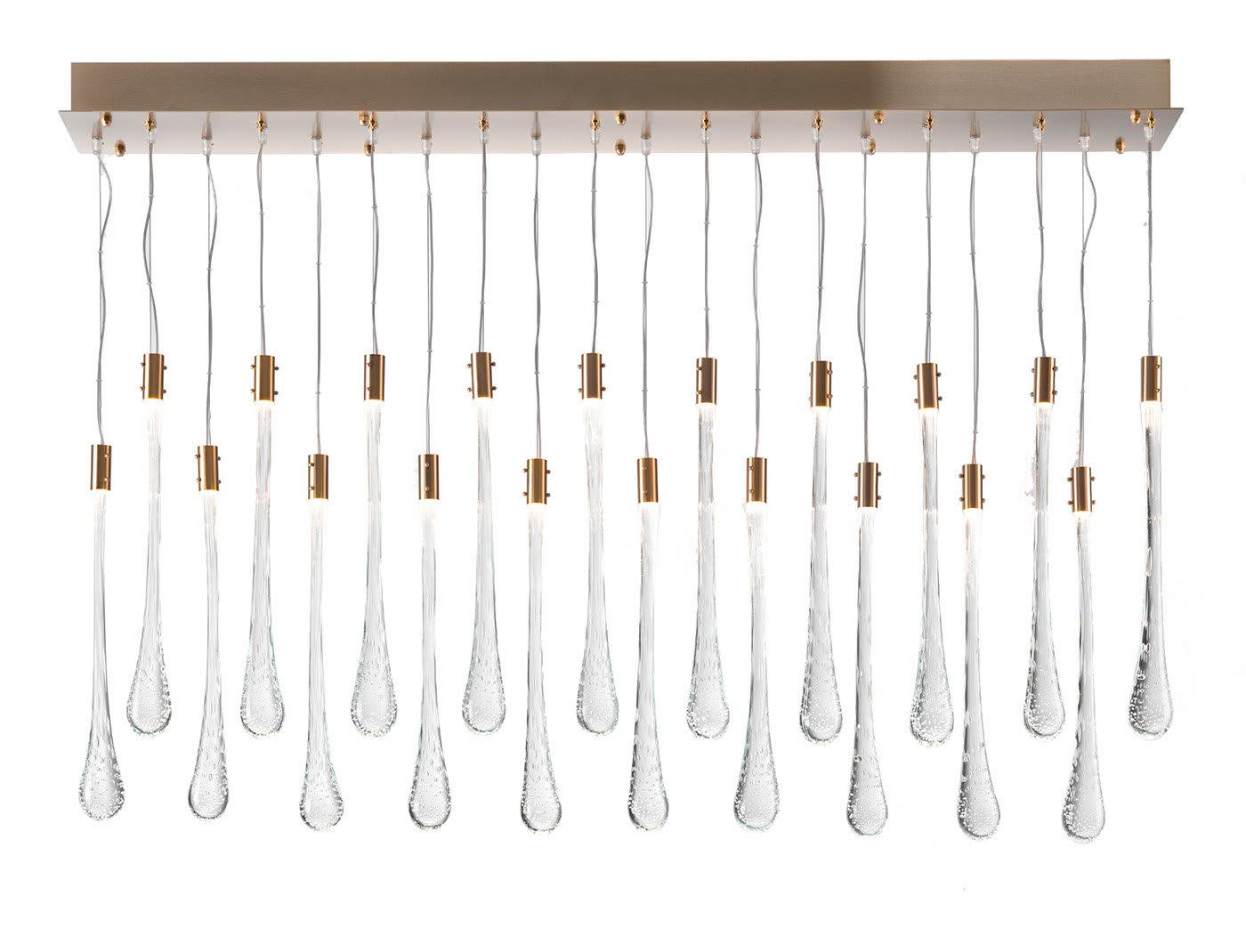 Lustre Gouttes en Verre de Murano