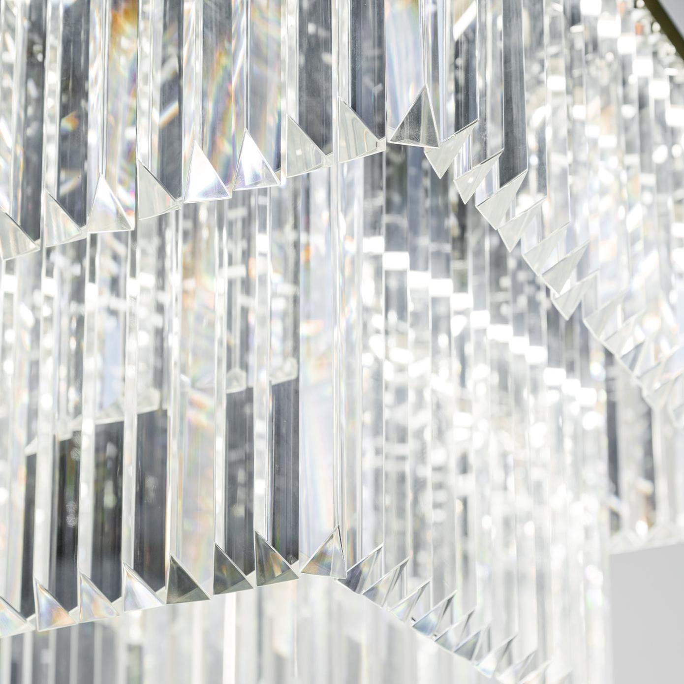 Lustre Carré en Cristal