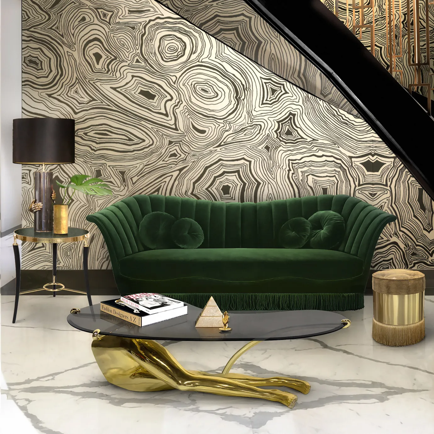 Table Basse Tabu Laiton Poli