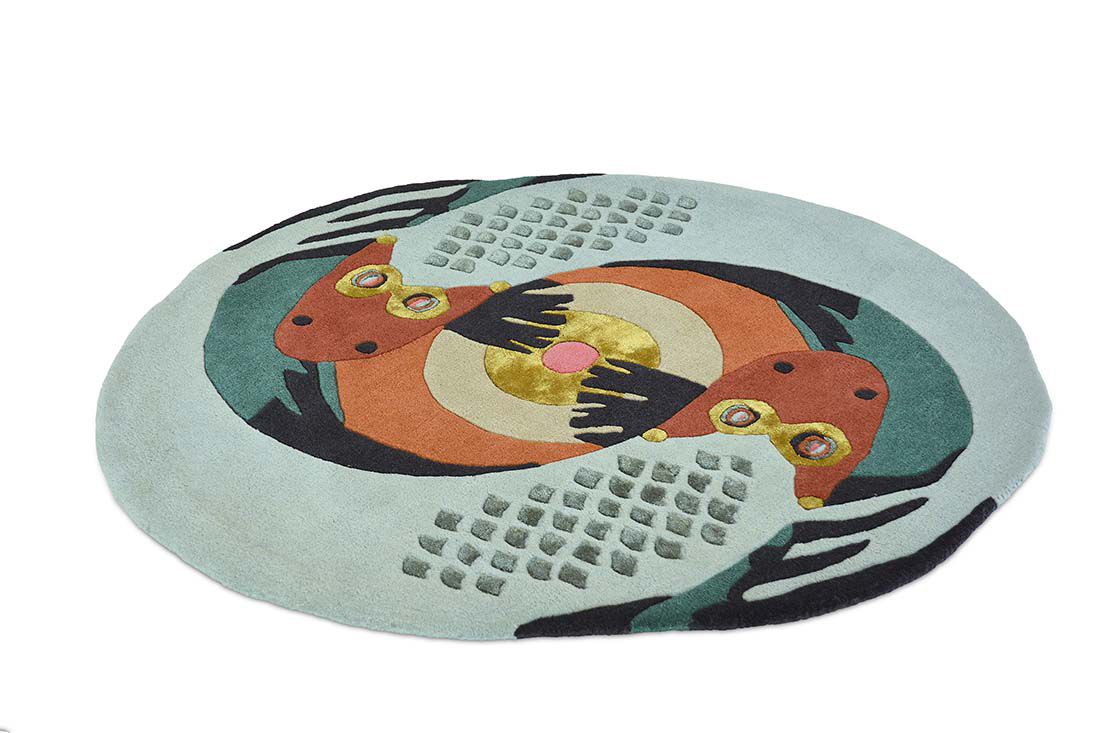 Tapis Rond Zodiac Poissons Cercle 162205