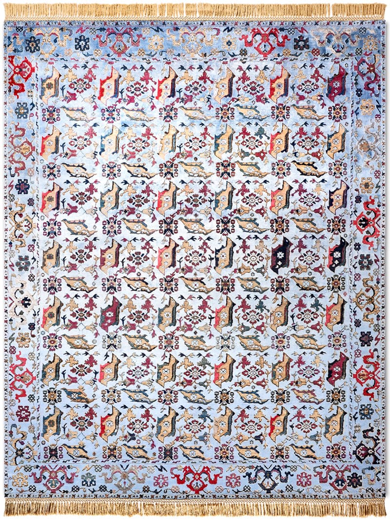 Tapis Oiseau Ouchak Inversé