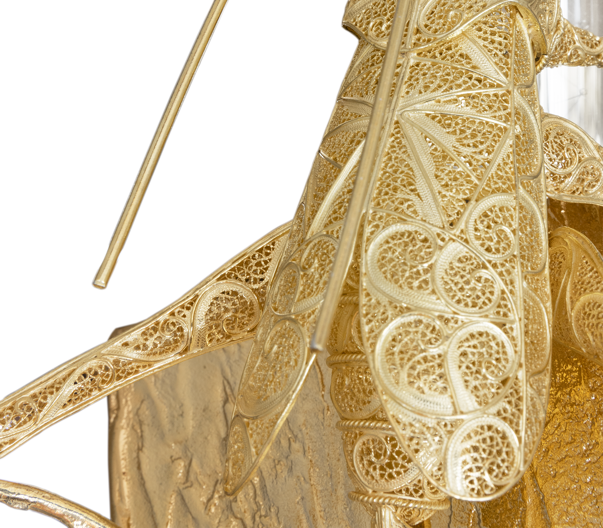 Petite Applique Murale Geode Filigree Cricket