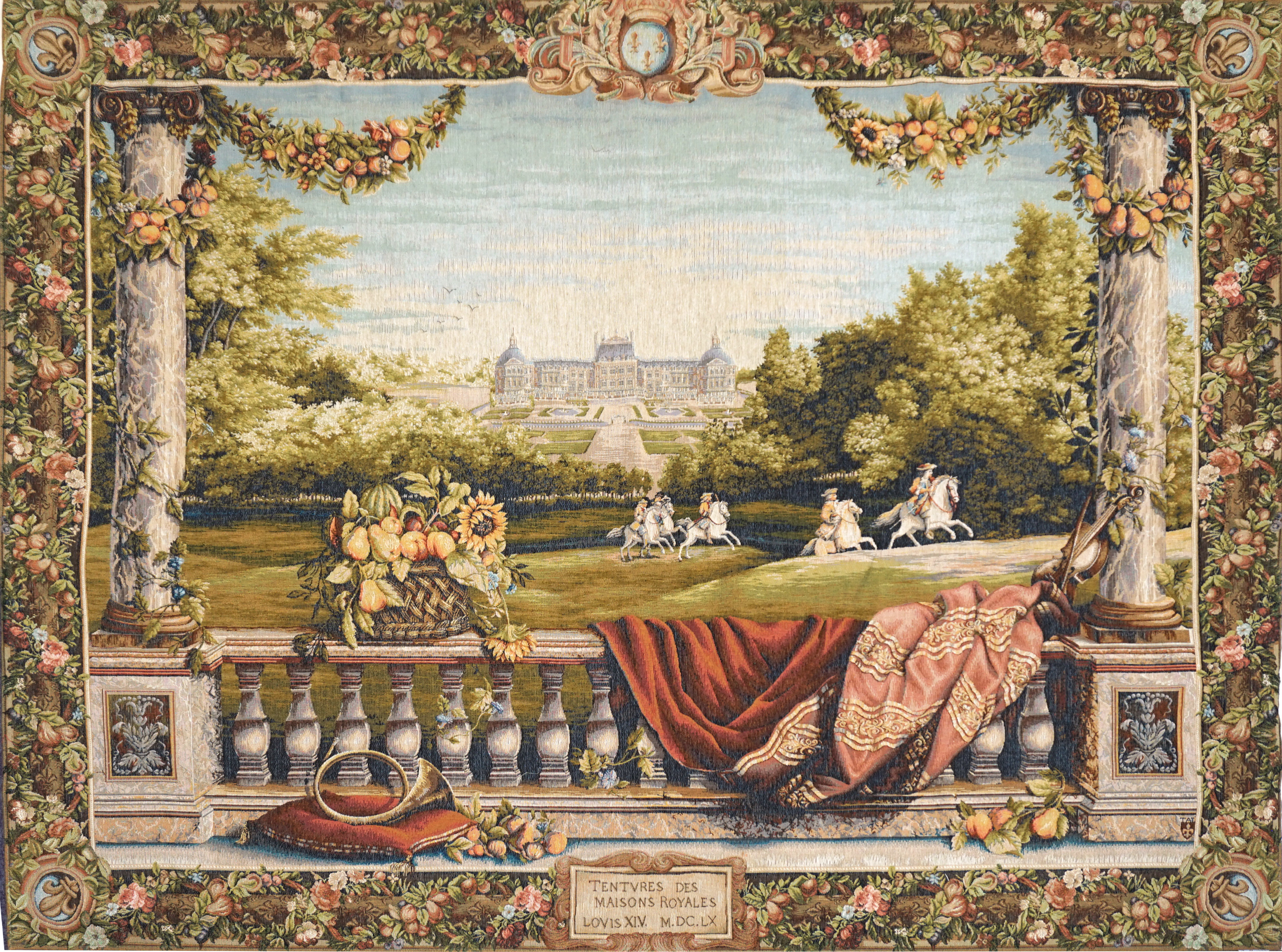Tapisserie Terrasse au Château | Taille: 150 x 200 cm