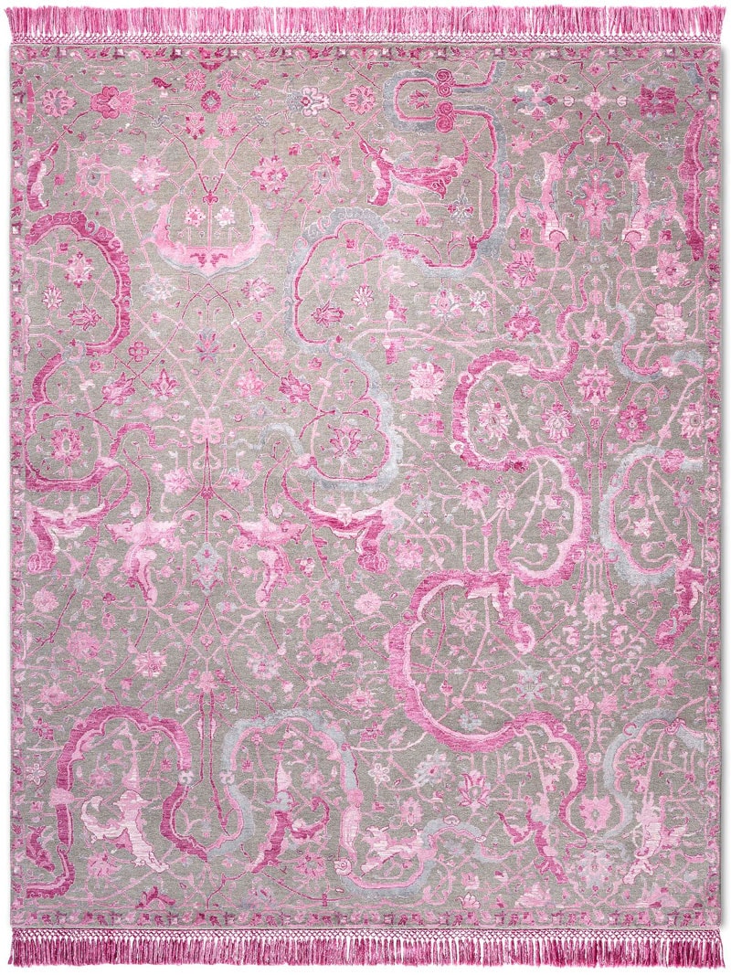 Tapis de luxe Tabriz Rose
