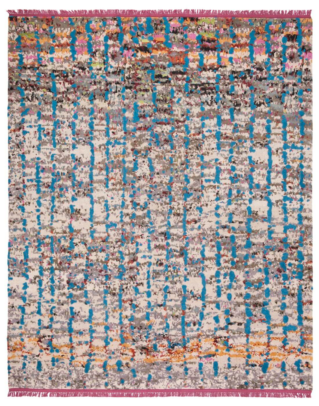 Tapis Trame Perdue 5 Bleu