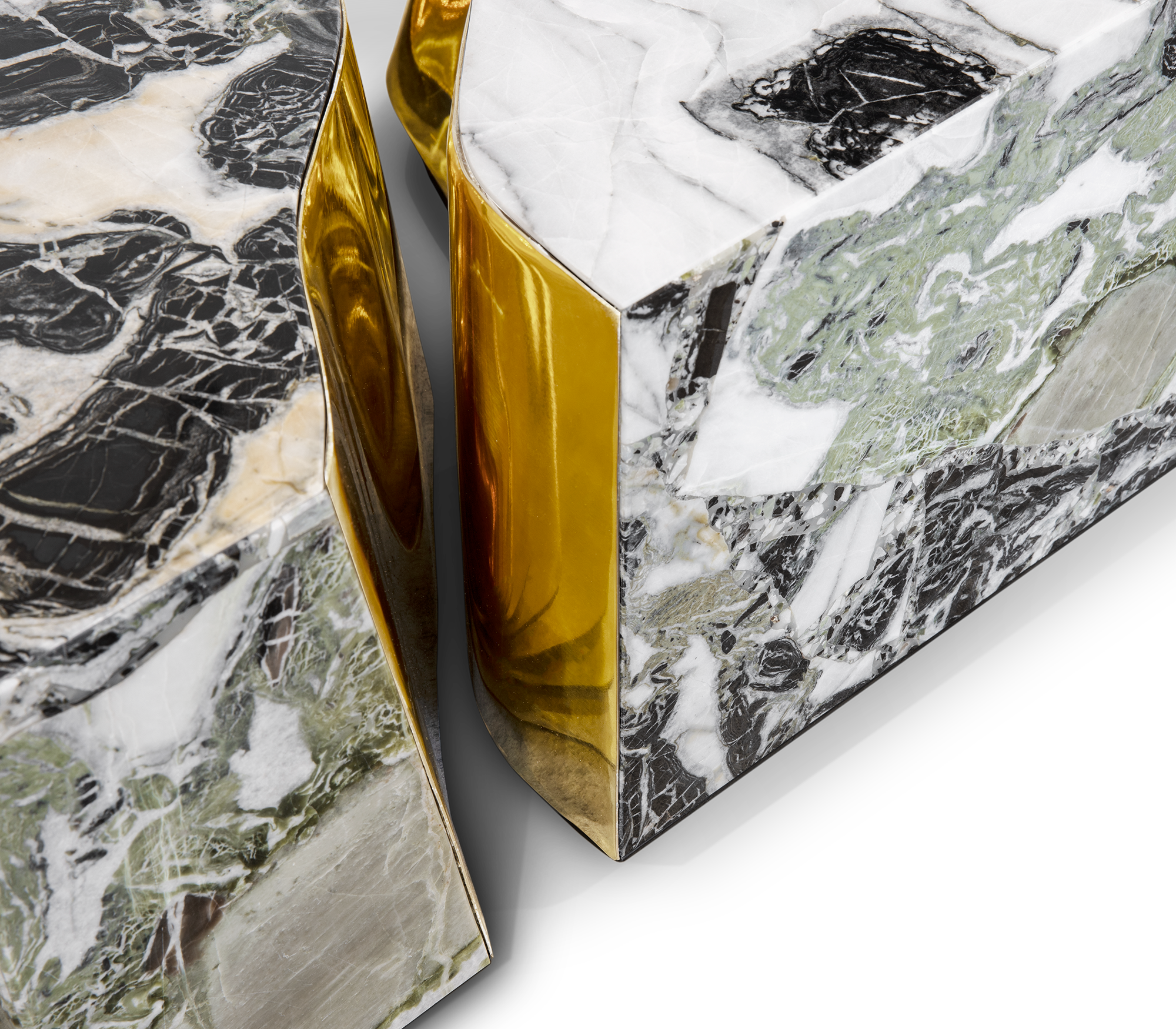 Table Basse en Marbre Fissure