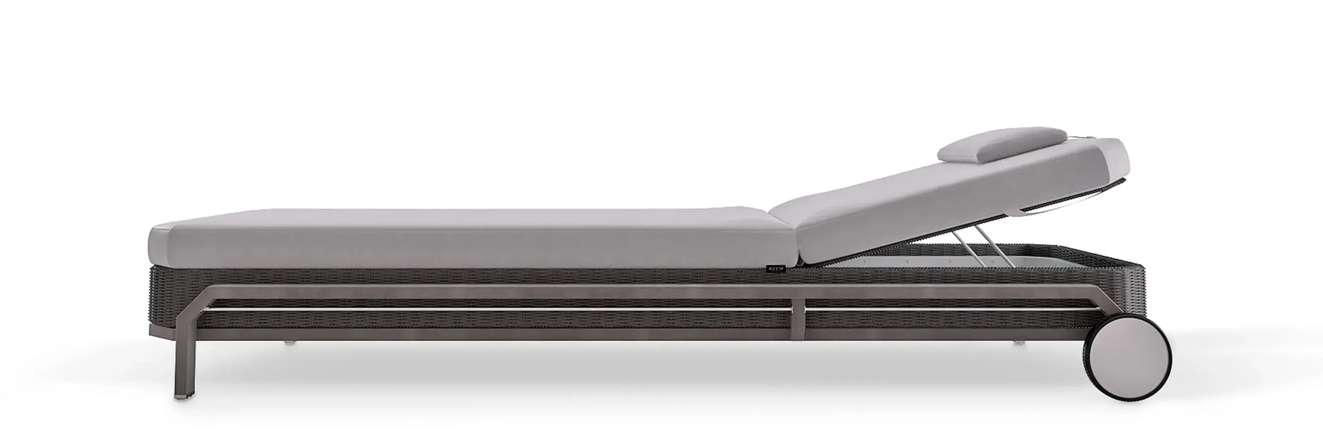 Chaise Longue Grise Heritage