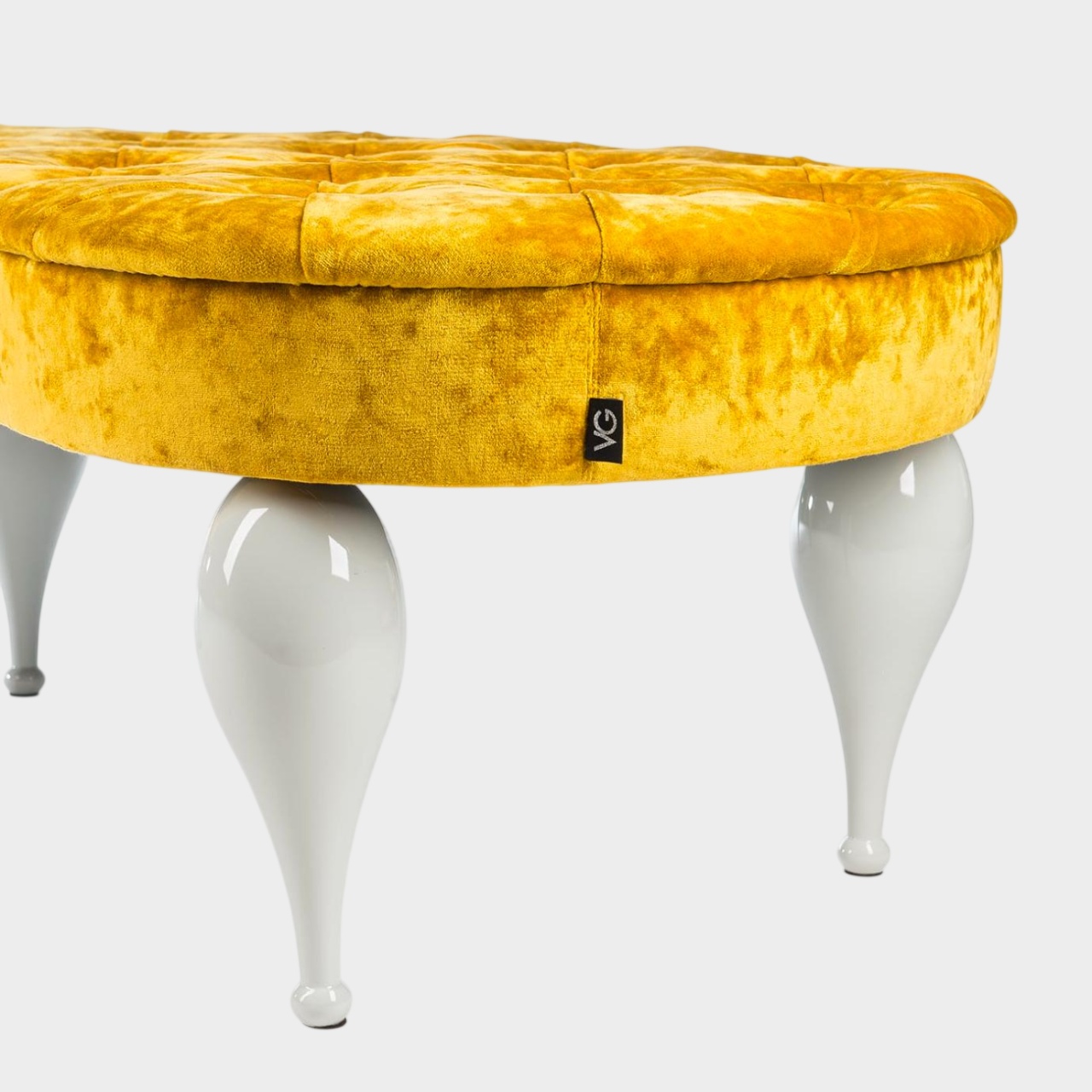Banc Carlos jaune moutarde