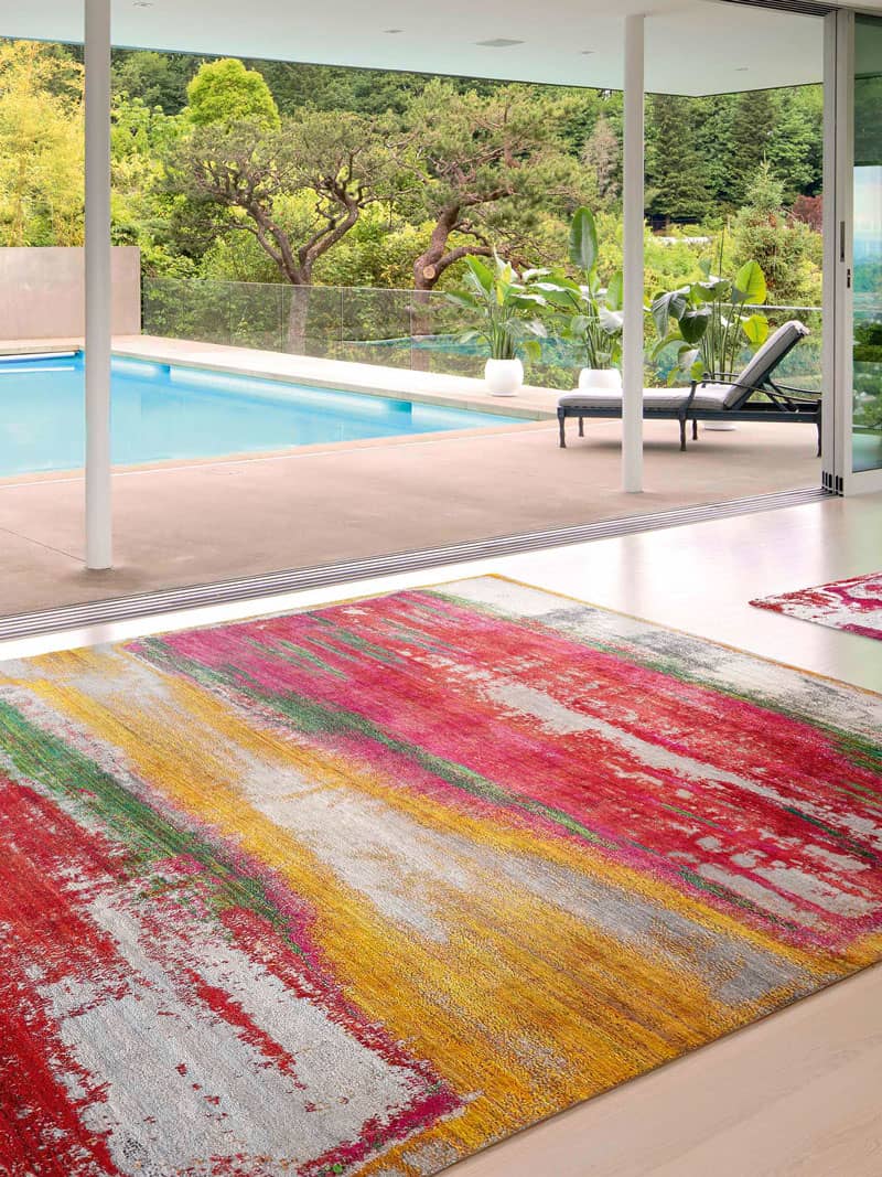 Tapis fait main de luxe Rayons de Soleil