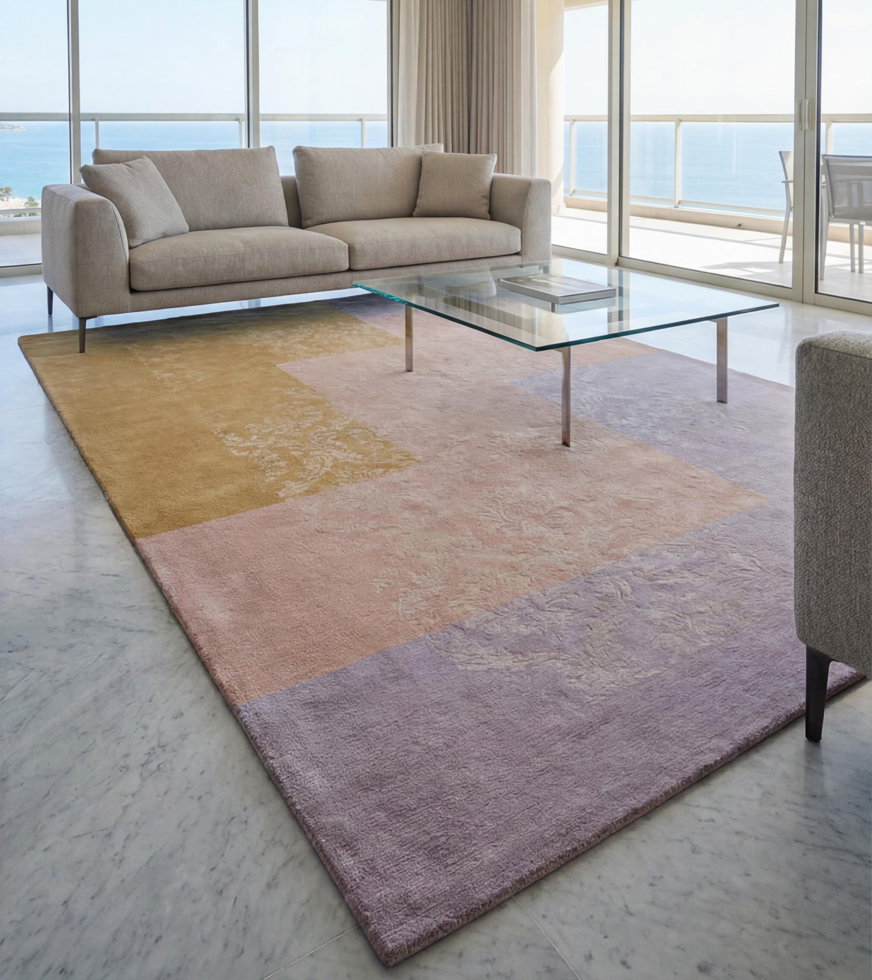 Tapis de luxe Dusty Mosaic Blush