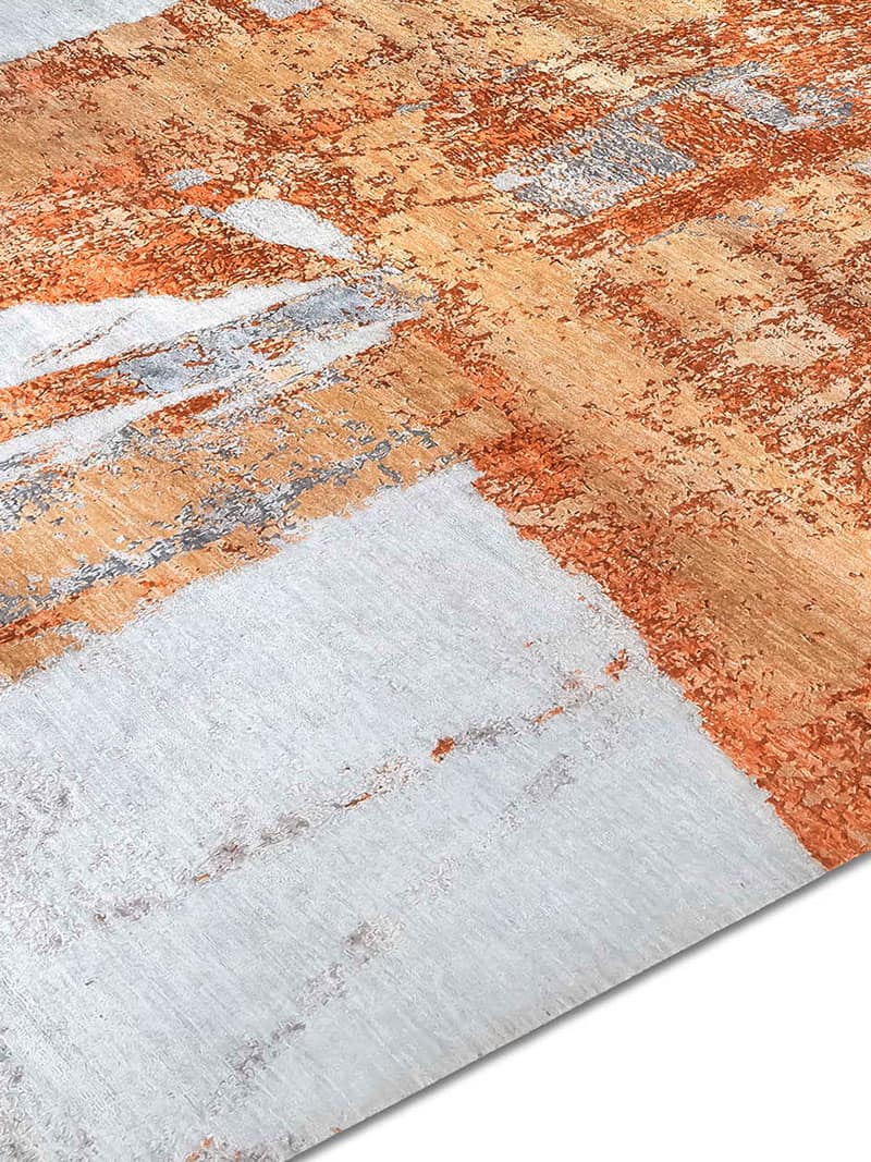 Tapis tissé main Rouille | Taille: 305 x 427 cm
