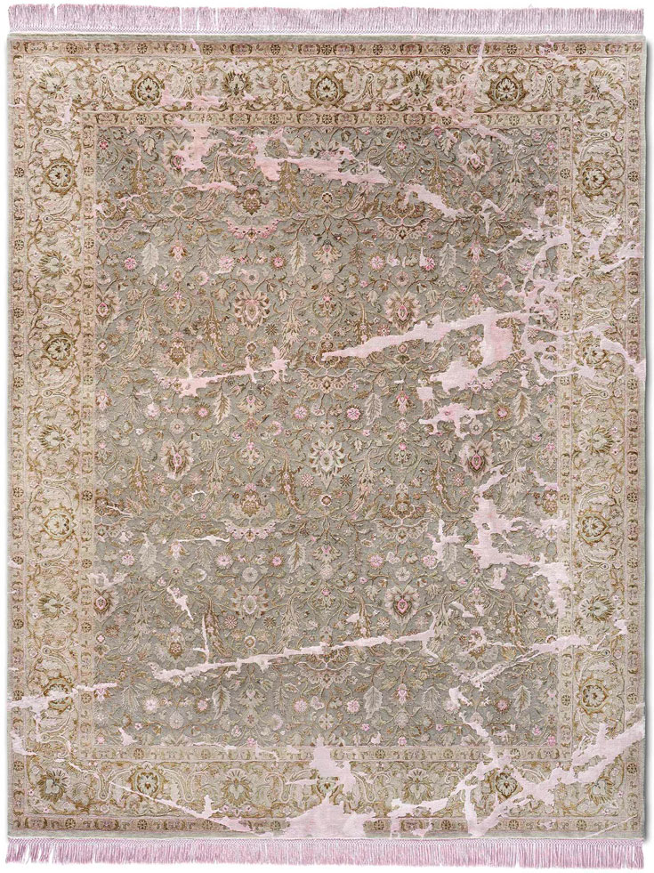 Tapis Fissures No. 41 Rose Doux sur Original | Taille: 274 x 365 cm
