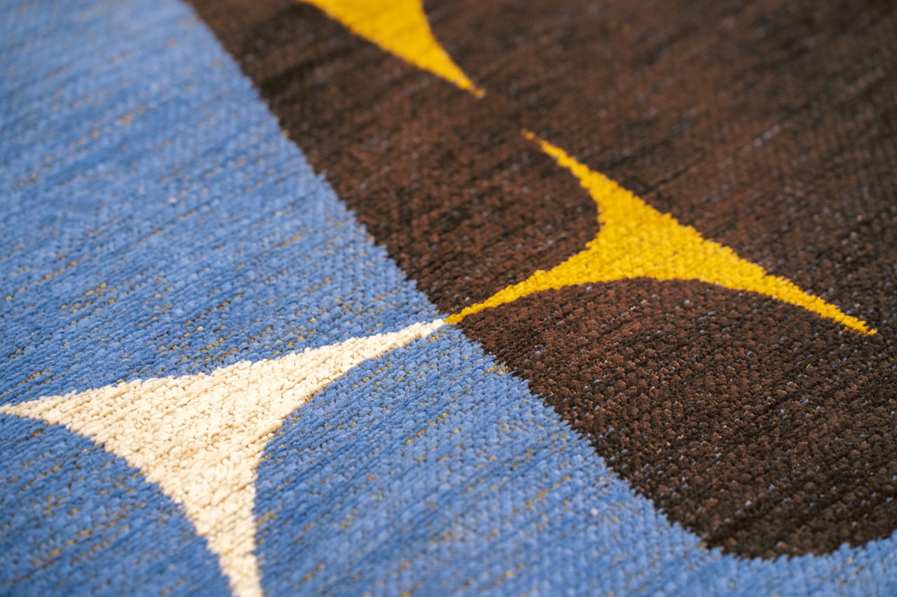 Tapis Stones Sunny Blue | Taille: 280 × 390 cm