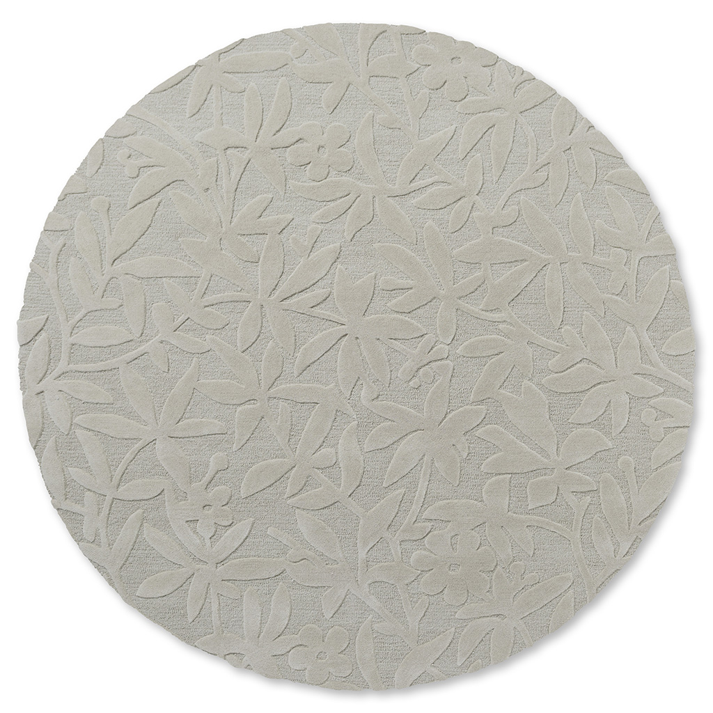 Tapis rond Cleavers Naturel