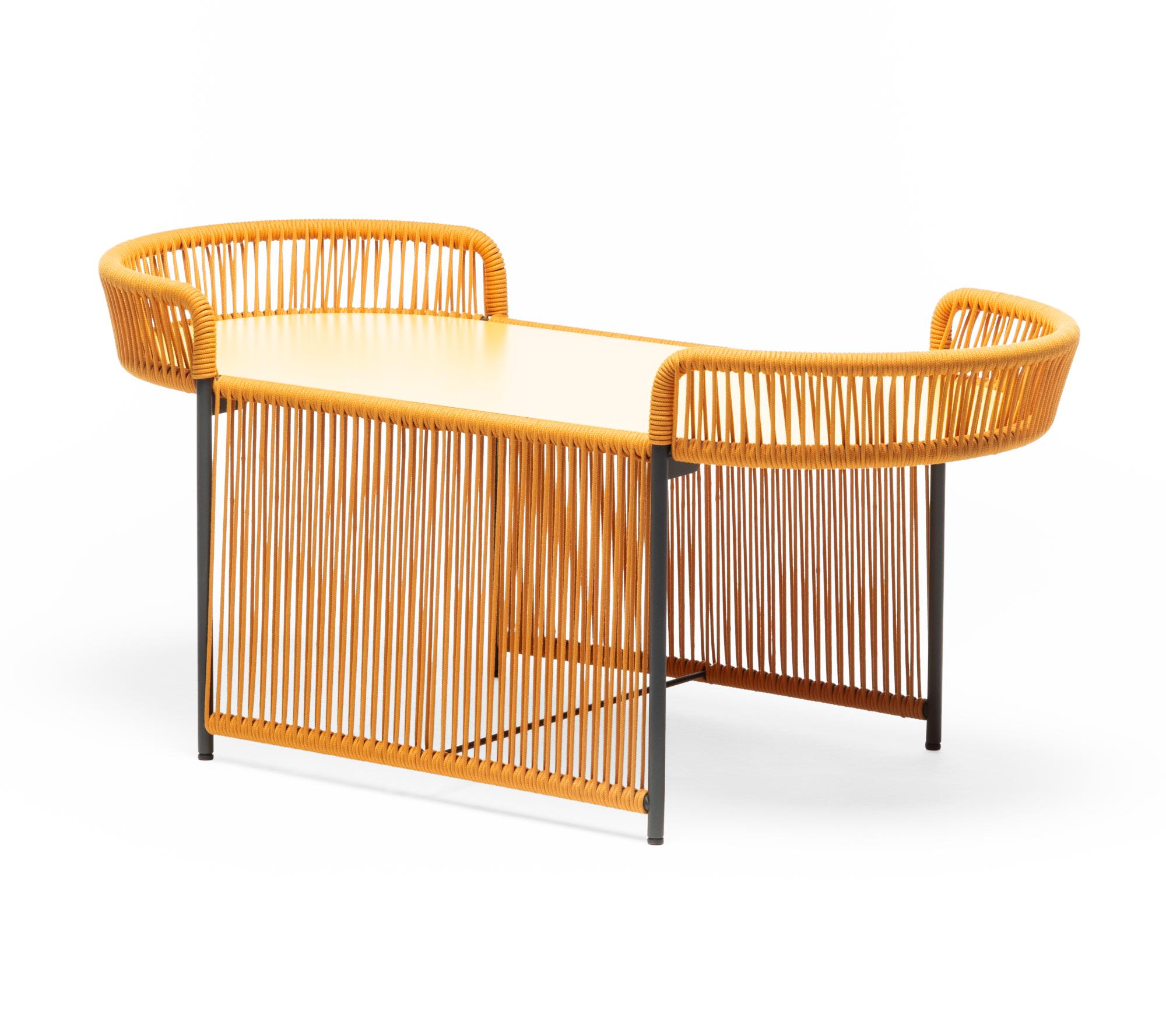 Table Basse de Jardin Ovale Jaune Altana OV