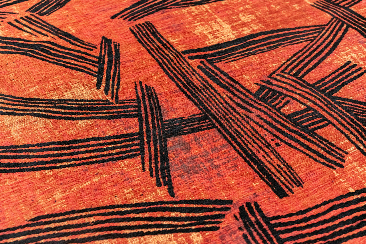 Tapis Kanji Ginger Chocolate | Taille: 140 × 200 cm