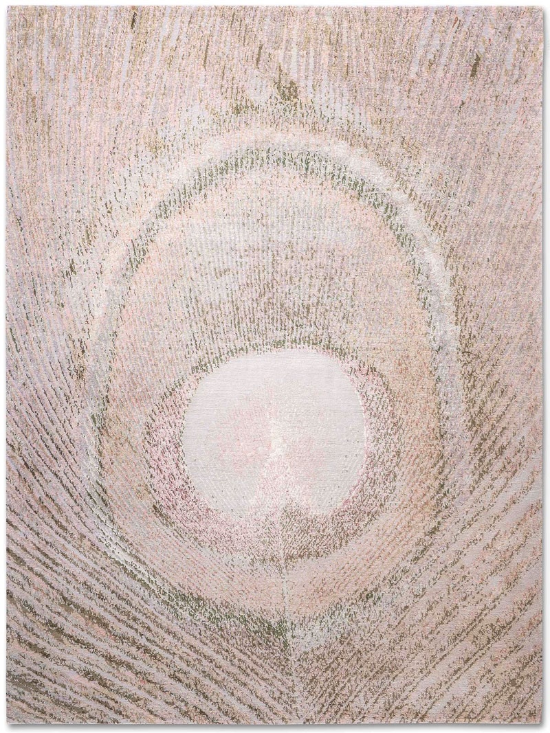 Tapis de luxe fait main Plumes
