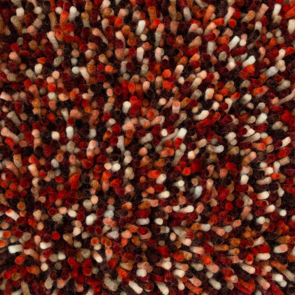 Tapis shaggy feutré Pop-Art Rouge | Taille: 160 x 230 cm