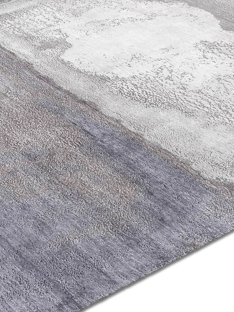 Tapis de luxe Blanc Argent