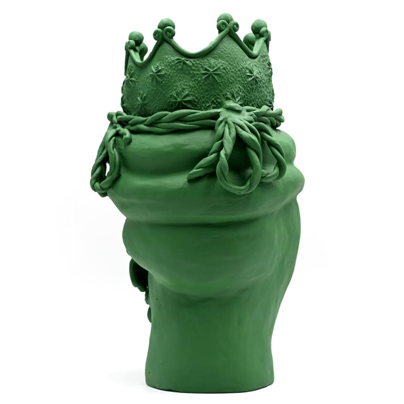 Sculpture Tête De Maure Verte