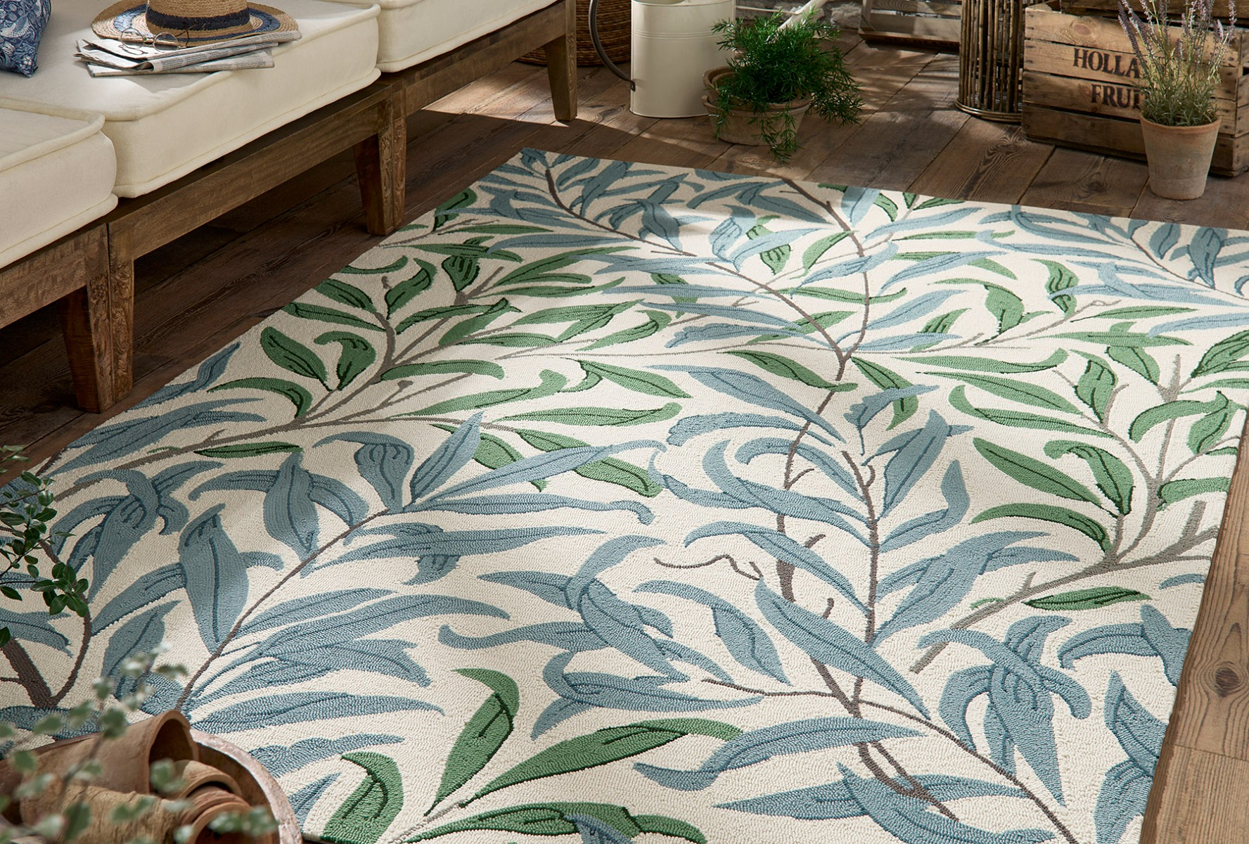 Tapis d’extérieur Willow B. Leafy Arboretum