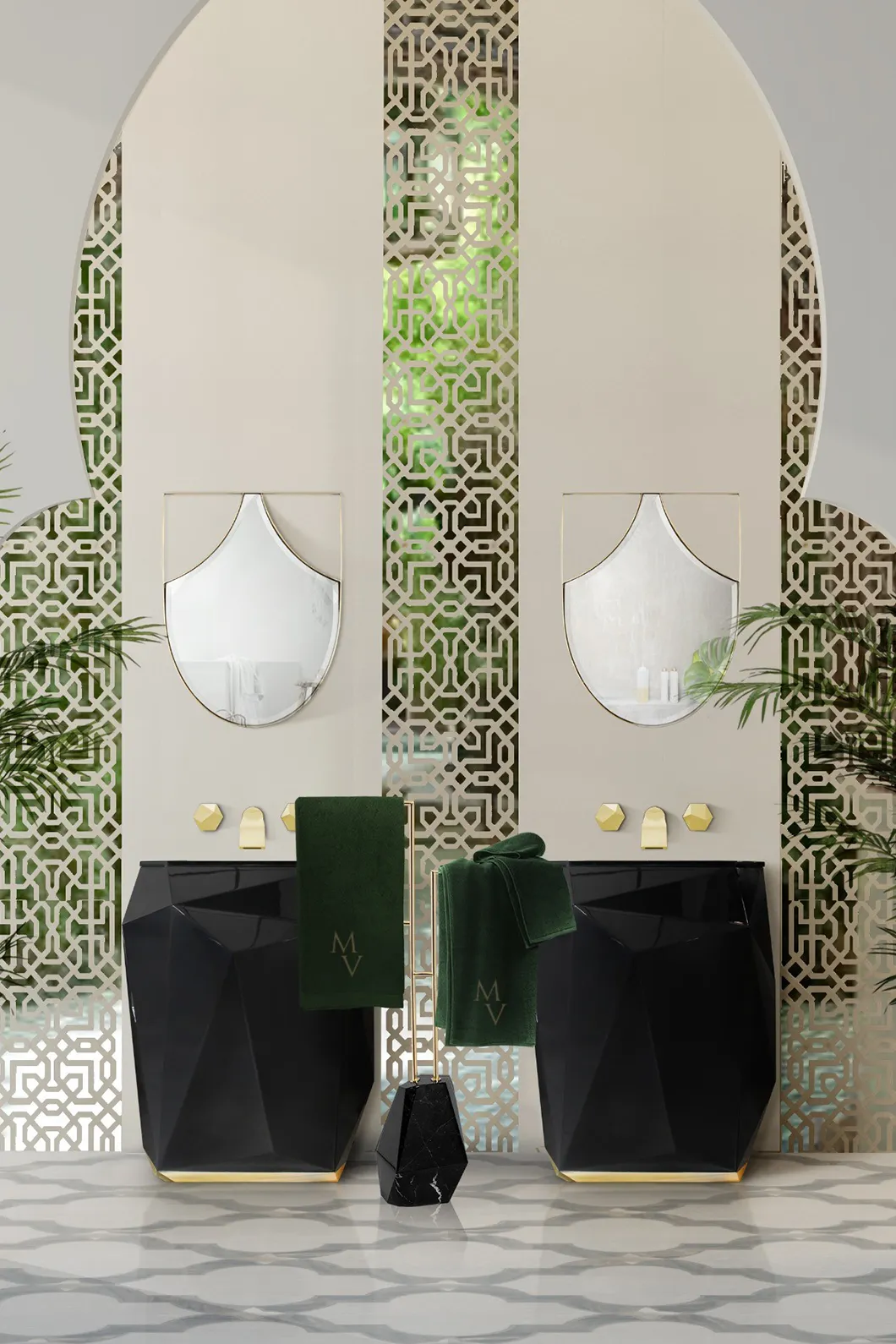 Porte-Serviettes Brilliance Black