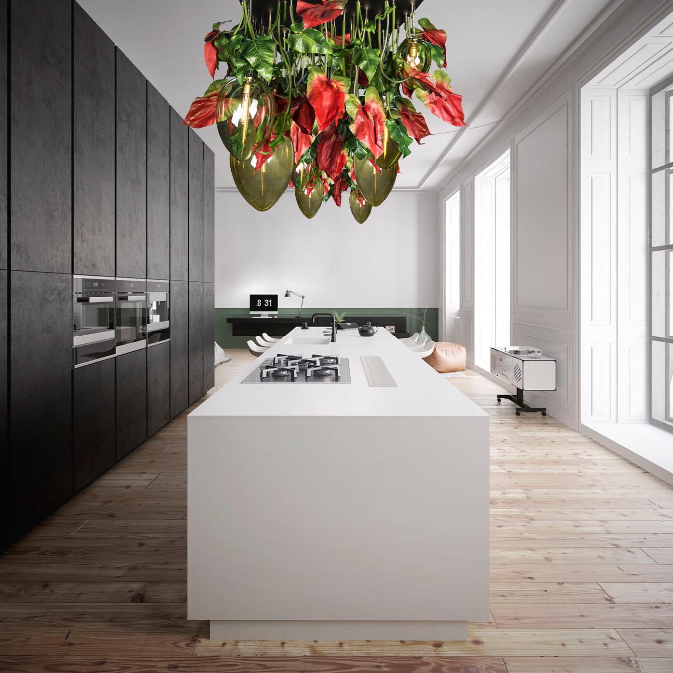 Lustre sombre Anthurium