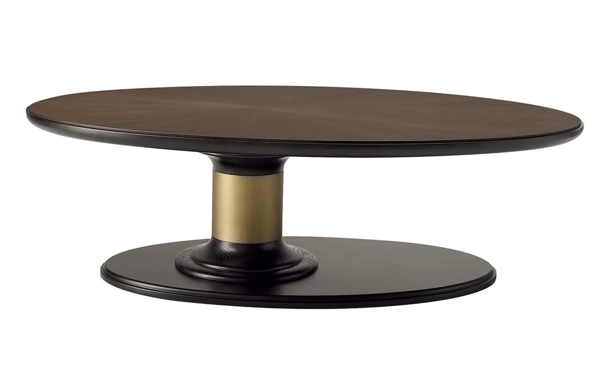 Table Basse Ovale Dilan | Dimensions: L 130 x P 90 x H 40 cm