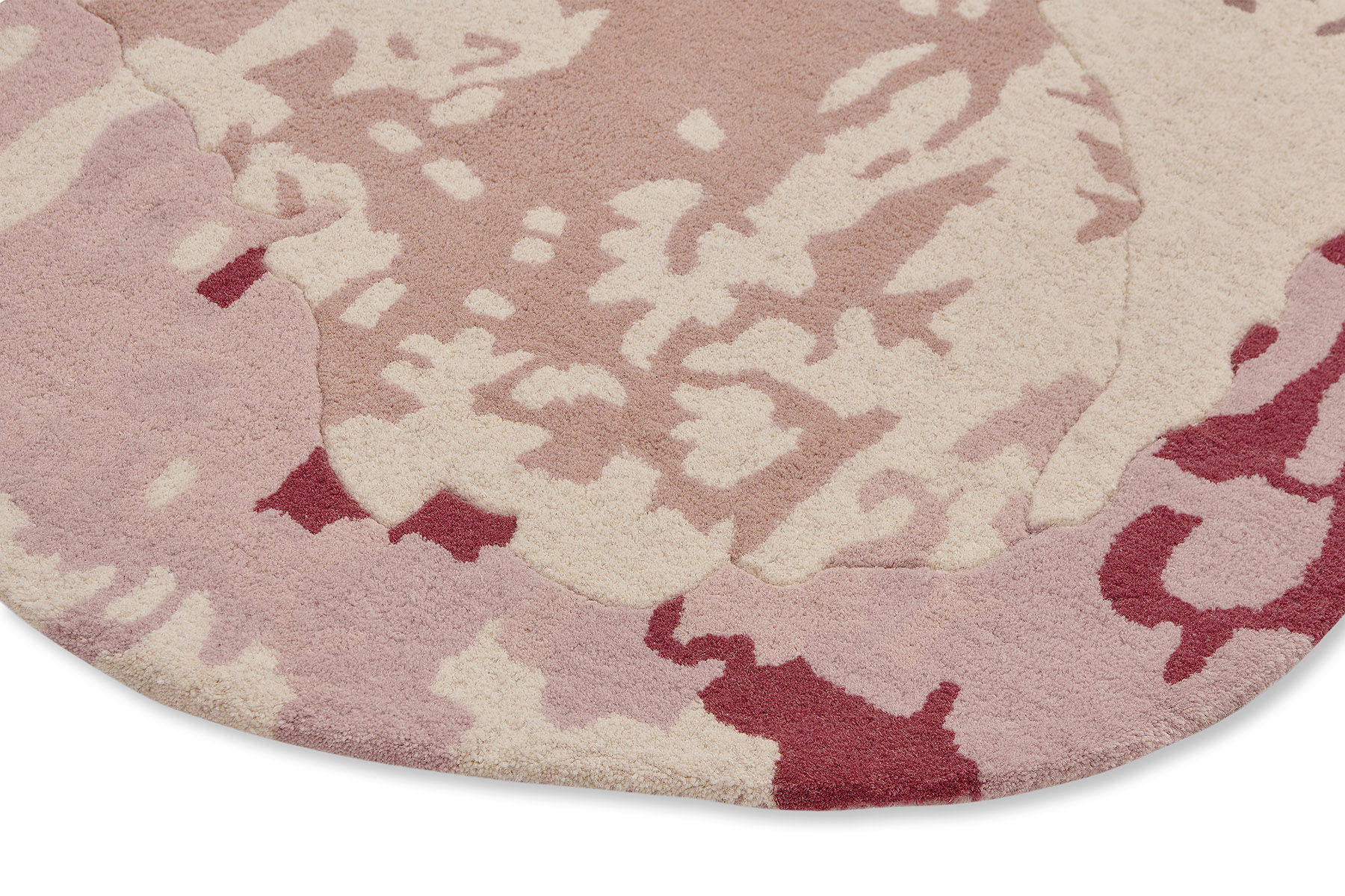 Tapis en forme Magnolia Rose Clair
