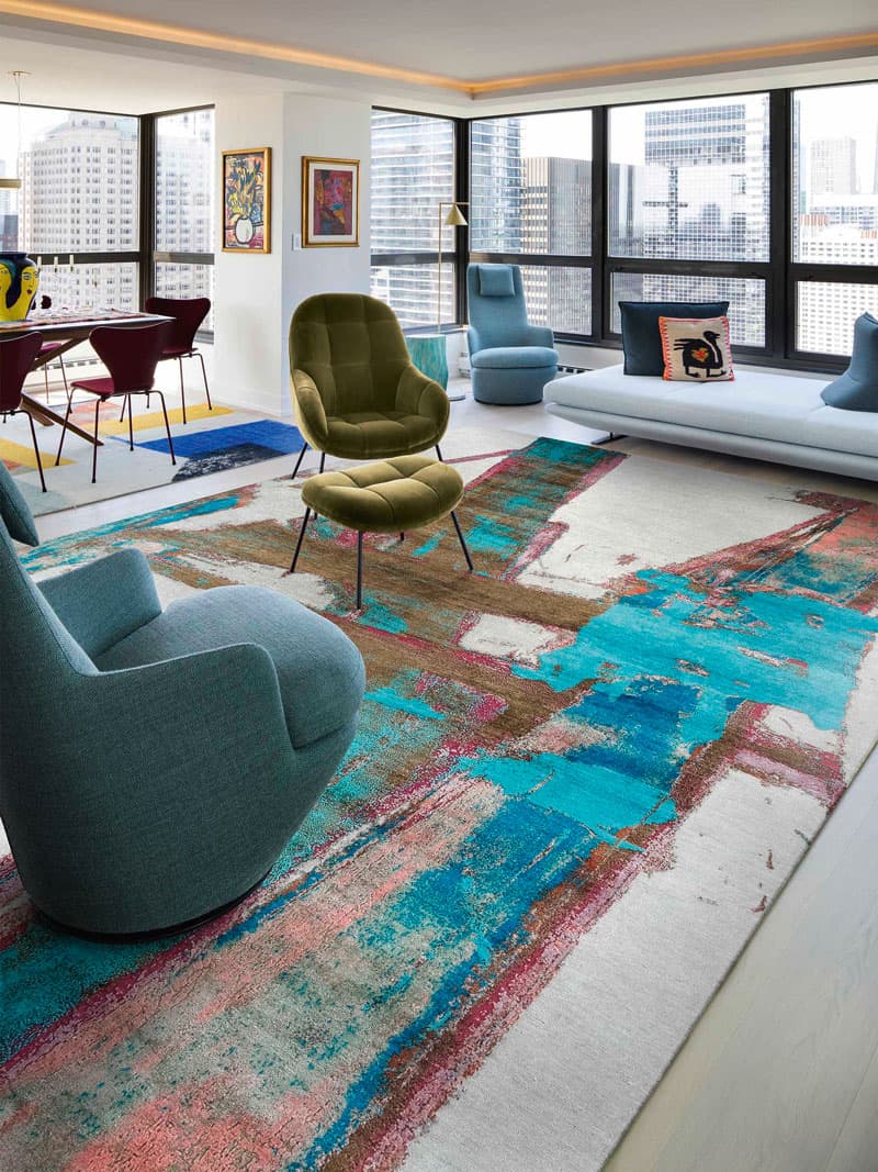 Tapis tissé main Poésie de Portland